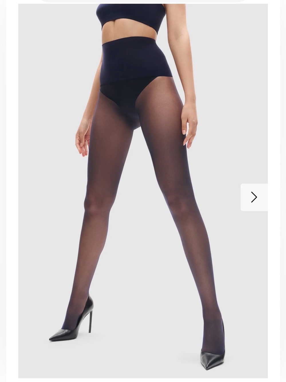 Sheer Delight Exquisite hosiery - size 3 Navy light support. Silk-sensation.